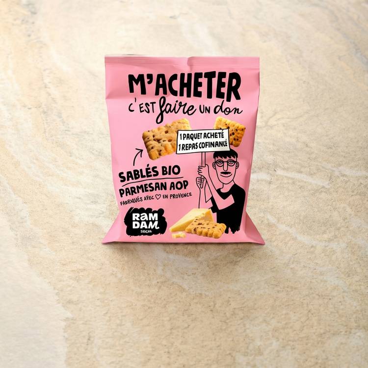 Les Sablés parmesan graines de chia BIO "Ramdam"