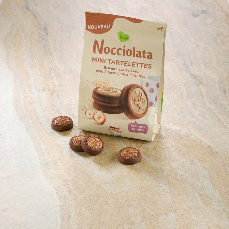 Les Mini-tartelettes pâte à tartiner aux noisettes BIO