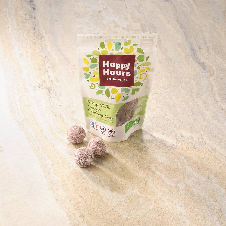 Les Energy balls amande cranberry coco BIO et sans gluten