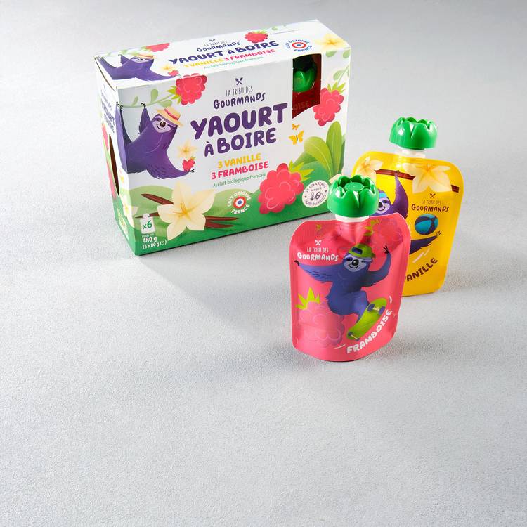 Les Gourdes vanille framboise BIO