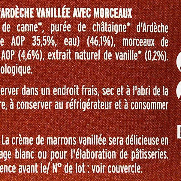 La Crème de marron vanillée BIO