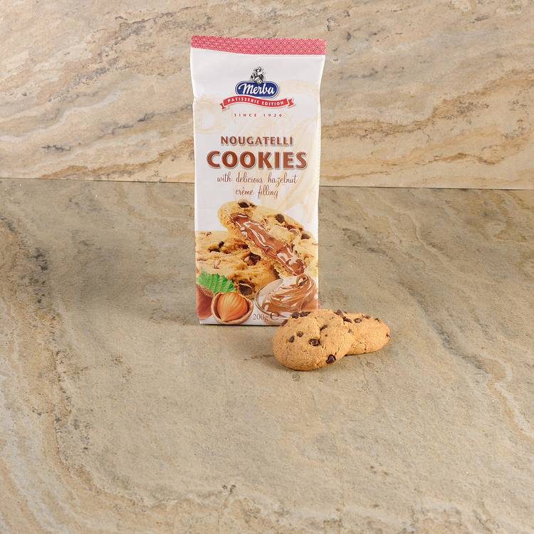 Le Cookie aux pépites de chocolat et fourrés à la noisette