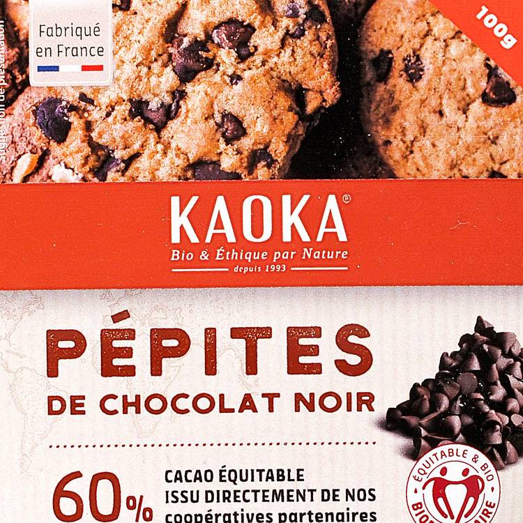 Les Pépites de chocolat noir 60% BIO