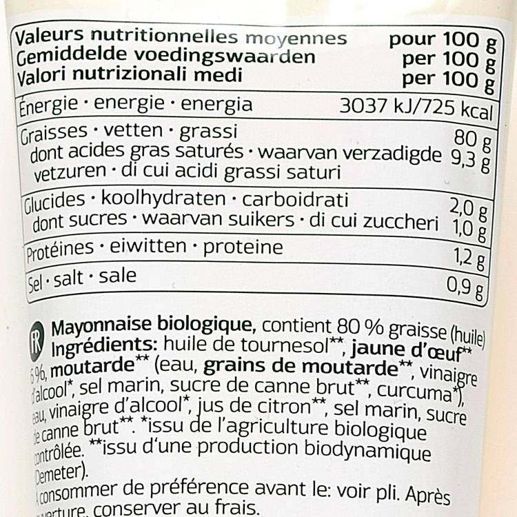 La Mayonnaise fine BIO