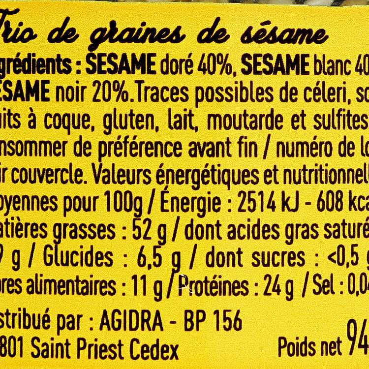 Le trio de sésame