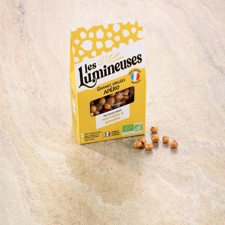 Les Pois Chiches grillés moutarde et romarin  BIO "Les Lumineuses"