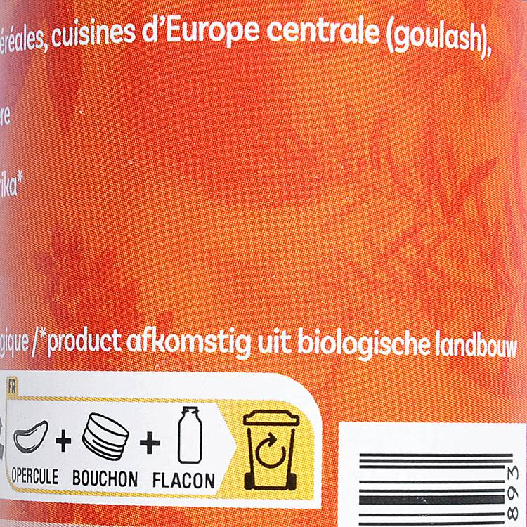 Le Paprika doux BIO