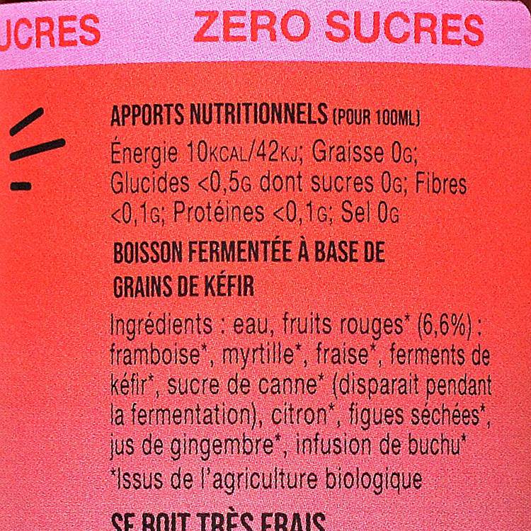 Le Kéfir fruits rouges BIO