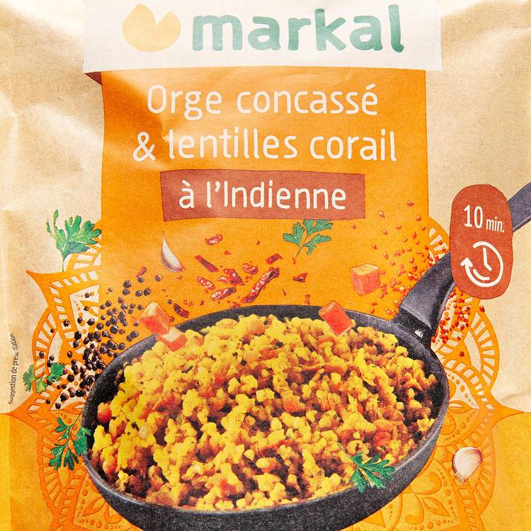 Le Mix orge et lentilles corail à l'indienne BIO