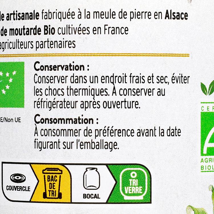 La Moutarde à l'ail des ours BIO