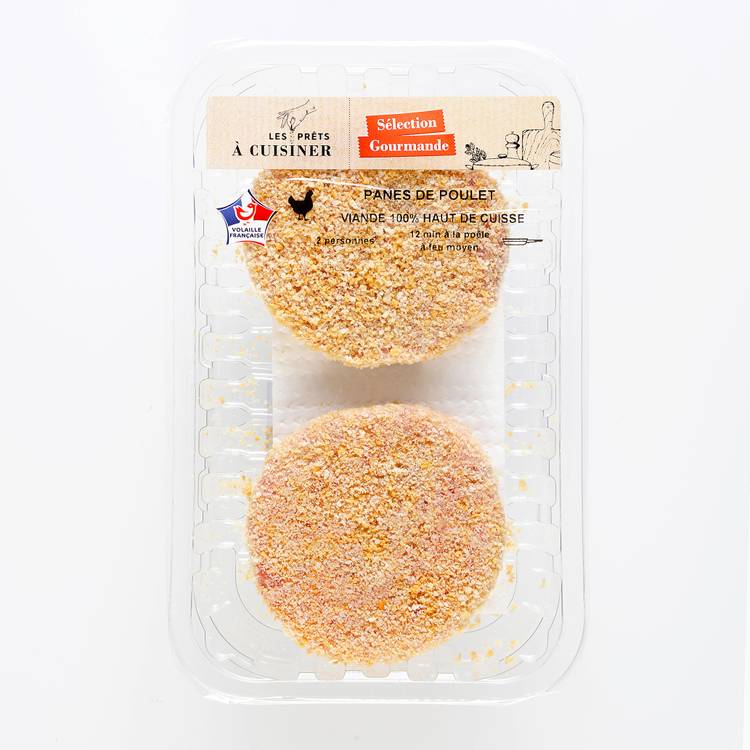 Les Hachés de poulet panés