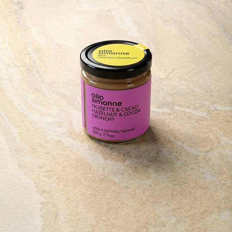La Pâte à tartiner noisette et cacao crunchy "Allo Simonne"