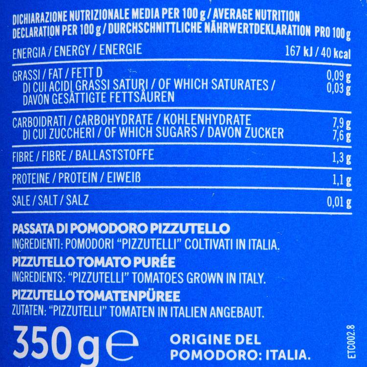 La Purée de tomate pizzutello "Così Com'è"