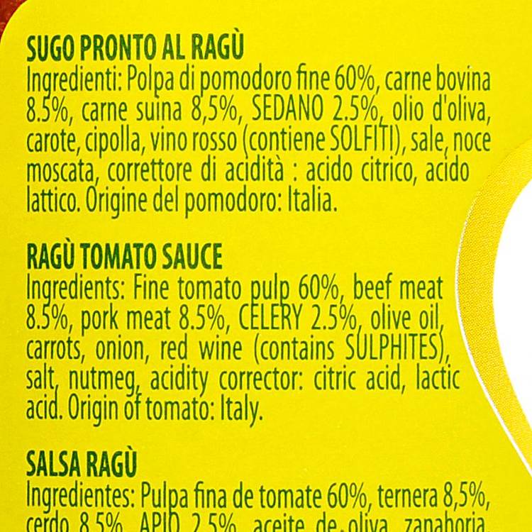 La Sauce ragù tomate et boeuf "La Torrente"
