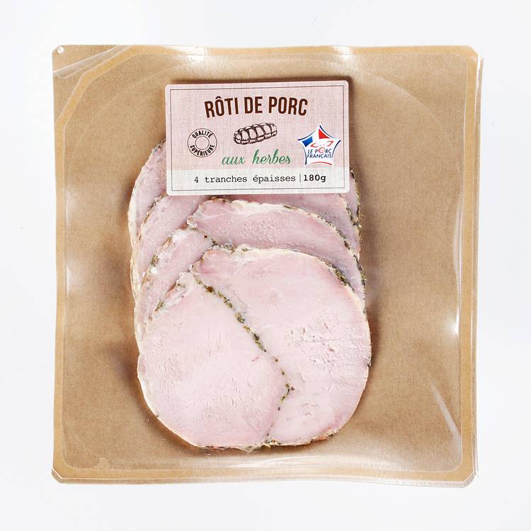 Le Rôti de porc cuit aux herbes