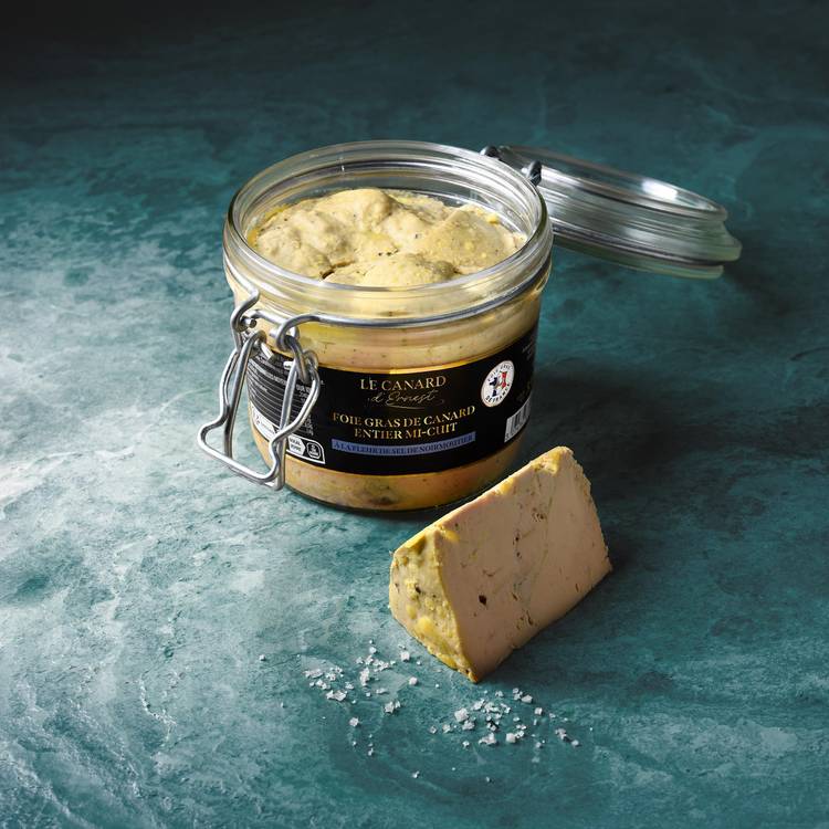 Le Foie gras de canard entier mi-cuit fleur de sel de Noirmoutier