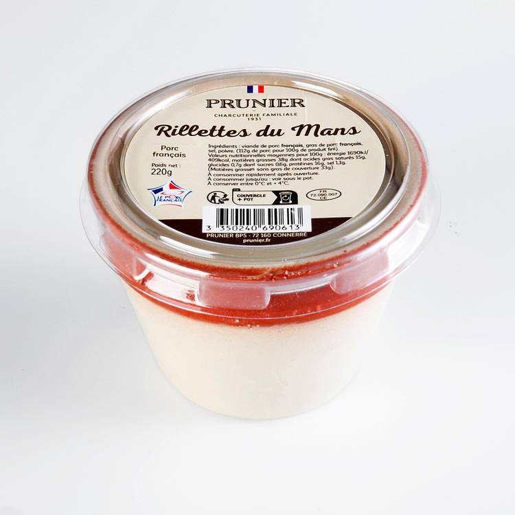 Les Rillettes du Mans de porc fermier
