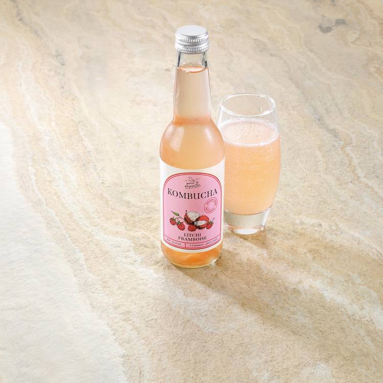 Le Kombucha litchi framboise